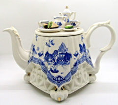 Paul Cardew Blue Willow Tea Table Teapot Rare Limited Edition Numbered D... - $345.51