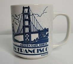 San Francisco Golden Gate Bridge Coffee Cup Mug 1989 Snco California - £11.98 GBP