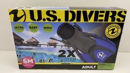 U.S. Divers Adult SM Men 4-7/Womens 5-8 Snorkeling/Diving Water Fins, Bl... - £11.61 GBP