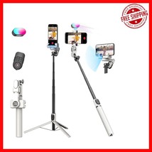 Portable Smartphone Gimbal with Wireless Remote &amp; RGB Fill, 43-Inch Exte... - $1,413.19 MXN