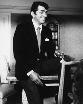 Dean Martin Smiling Pose Holding Cigarette Looking Casual 16x20 Canvas Giclee - £54.98 GBP