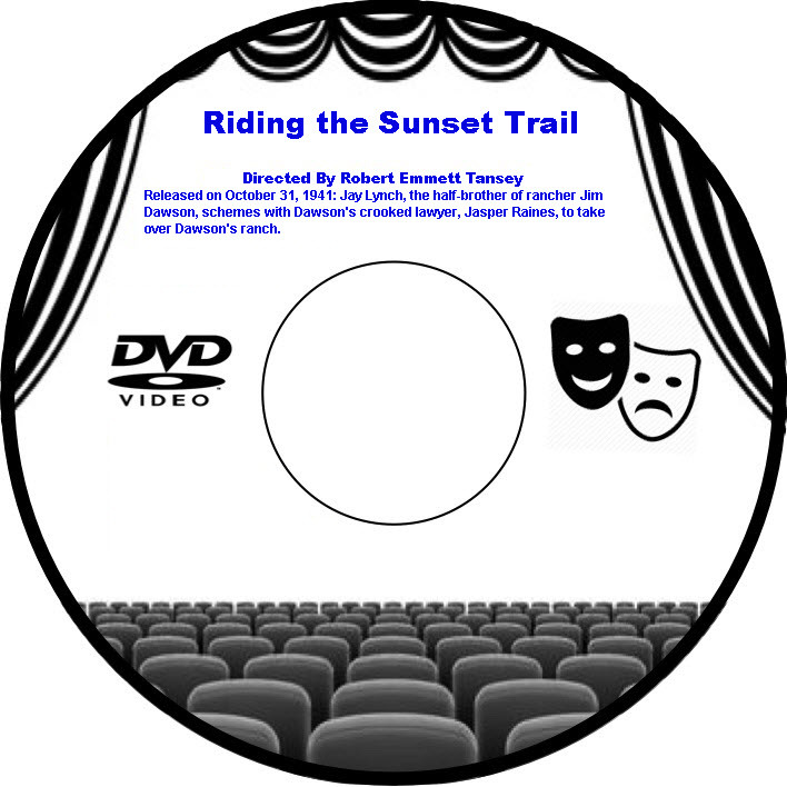 Riding the Sunset Trail 1941 DVD Film Tom Keene Frank Yaconelli Betty Miles