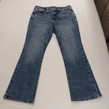 St Johns Bay Women's Blue Cotton Bootcut Leg Denim Jeans Size 10 Petite (30×28) image 12