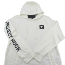 Under Armour UA Project Rock Terry Hoodie Mens Size Medium Ivory NEW 137... - $49.95