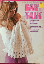 Leisure Arts Baby Talk Tiny Treasures To Knit &amp; Crochet Design Book - £5.45 GBP