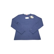 Dickies Shirt Mens L Blue Long Sleeve Crew Neck Medical Uniform Fashion Tee - $18.69