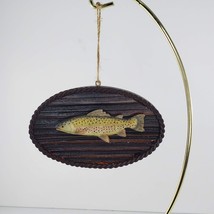 Rainbow Trout Fish Mounted Hanging Christmas Ornament - £7.60 GBP