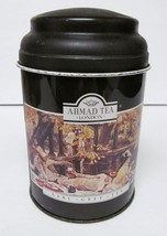 AHMAD TEA LONDON Canister Tin Storage EARL GRAY &quot;THE PICNIC&quot; Empty 5.5&quot; ... - $26.95