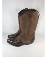 Bill Montana Brown Leather Cowboy boots Sz 42, US 8.5 - $164.12 CAD