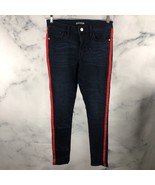 Express Stretch Legging Denim Jeans Women&#39;s Size 6 Blue Mid Rise Side Se... - $264.24 MXN