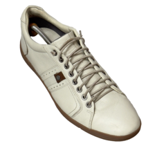 MILANO Men’s Leather Sneakers Off White Size 42 - £113.22 GBP