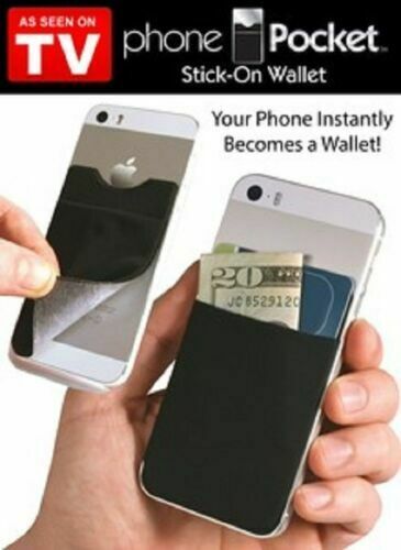 Phone Pocket 2 PACK - Smart Phone Stick-on Wallet with RFID blocking tec... - $5.93