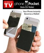 Phone Pocket 2 PACK - Smart Phone Stick-on Wallet with RFID blocking tec... - $8.05 CAD
