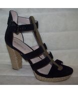 Rosegold Pana Buckle Closure Platform Heels Sandals Shoes 39.5 US 9.5 NEW - $1,375.86 MXN