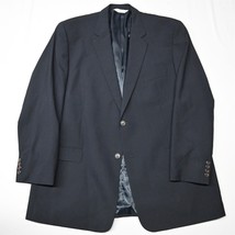 Versini 50 X-Long Black Big Tall 100% Wool Mens Blazer Sport Coat Jacket - $54.59