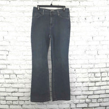 LL Bean Jeans Womens Size 8 Stretch Bootcut Dark Wash Denim Mid Rise Jeans - $24.99