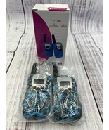 T-388 2-Piece Multi Channel Walkie Talkie Set w/Built-in Light Blue Gree... - £6.10 GBP