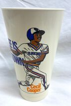 Vintage 1980 CECIL COOPER #15 Milwaukee Brewers MLB Baseball Plastic Cup... - $16.34
