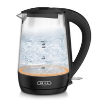 BELLA 1.7 Liter Glass Electric Kettle, Quickly Boil 7 Cups of Water in 6-7 Minut - £30.83 GBP