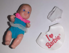 Barbie Baby Doll w/ Bib and Diaper I ❤ Barbie Dr. Barbie - £7.91 GBP