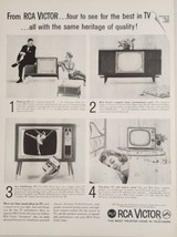 1960 Print Ad RCA Victor TV Sets 4 Television Models Heritage of Quality - £17.03 GBP