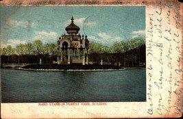 1906 Undivided Back POSTCARD-THE Band Stand In Forest Park St. Louis -MO -BK34 - £5.48 GBP