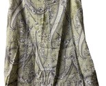 Ann Taylor Womens Size 8 Green Floral Lined Flair Skirt Hidden Zipper Lined - $10.83