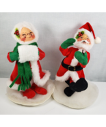 Annalee Dolls  Mrs &amp; Mrs Santa 1990 approx. 8&quot; Tall - $73.36 CAD