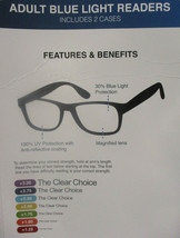 NEW - Mack by M+ Blue Light Protection Reading Glasses, 2-pack  - +1.50 - £11.03 GBP