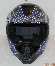 Fulmer JT-1 Maze Motocross Helmet Blue Sz Youth Medium Snell DOT Approved - £56.56 GBP