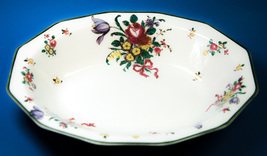 Royal Doulton Old Leeds Spray 9-1/2&quot; Oval Vegetable Bowl D3548 Rd No 597783 - £9.48 GBP