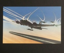 Here Come the Yanks Germany Raids Airplane Military WW2 Postcard #22 Unused - £3.13 GBP