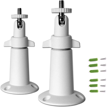 Security Camera Wall Mount Bracket Adjustable Indoor And Outdoor White 2 Pack  - £13.08 GBP