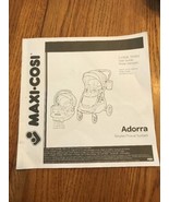 Maxi• Cosi Adorra Stroller / Travel System Instructions Only Ships N 24h - $39.48
