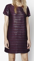 French Connection Sequin Striped Shift Cocktail Dress Above Knee Sz 6 NWT $298 - £48.24 GBP