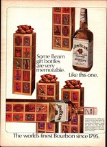 1968 Jim Beam Vintage Print Ad Christmas Gift Bottles Are Very Memorable a4 - £20.74 GBP