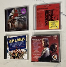Lot of 4 Musical CDs (Some Sealed) Les Miserables West Side Story Guys &amp; Dolls - £4.84 GBP
