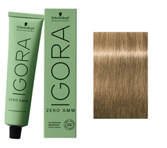 Schwarzkopf IGORA ZERO AMM Hair Color, 8-0 Light Blonde Natural