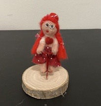 Needle Felted Little Redheaded Girl On Her Red Trike - £19.34 GBP