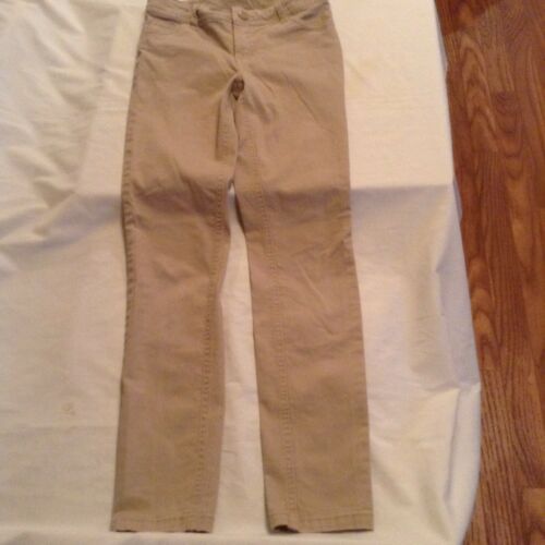 Primary image for Justice pants Size 12 Slim super skinny simply low khaki uniform pants girls