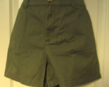 Maison Jules Essential Shorts Size 14 Cotton Blend Green - $16.78