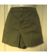 Maison Jules Essential Shorts Size 14 Cotton Blend Green - £13.39 GBP