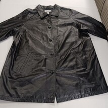 Preston & York RN#58909 Women's Black Genuine Leather Buttons Jacket Size 3X image 11