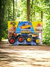 Hot Wheels Monster Trucks Super Mario Donkey Kong vs Bowser Demolition 2... - £14.86 GBP