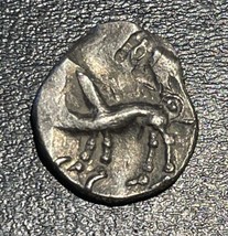 70-50 BC Celtic Gual France Sequani Tribe AR Silver Quinarius Boar Ancient Coin - £77.87 GBP