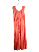 Sonoma Sleeveless Tiered Maxi Tank Dress in Coral/Melon Woman&#39;s Size XL - $16.83