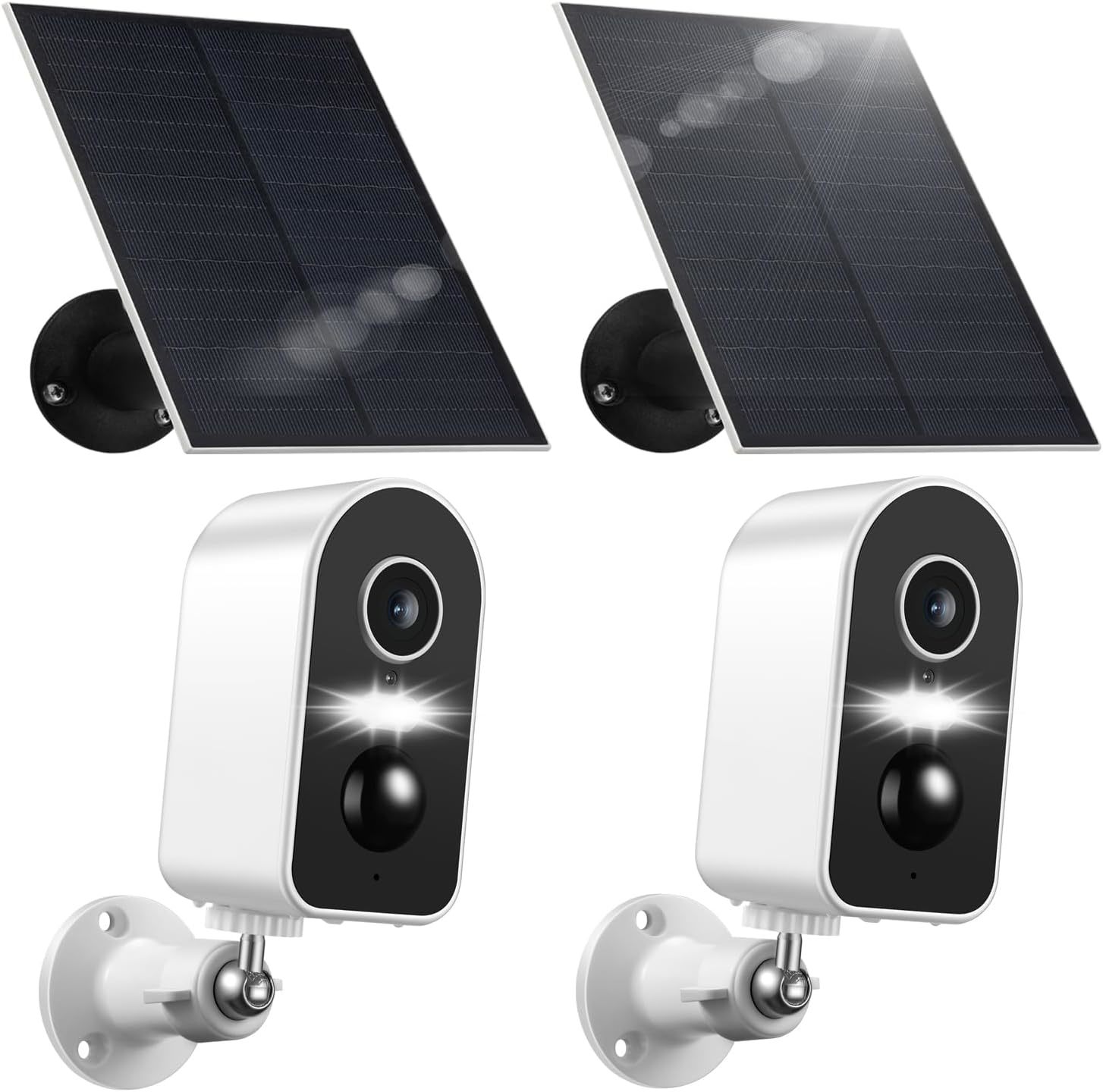 Solar Security Cameras Wireless Outdoor, Battery Powered 2K WiFi for...  - $80.26+
