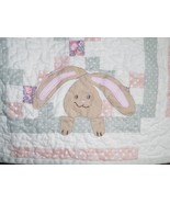 Bunnies and Pastel Patchwork Quilted Table Runnner - £43.00 GBP