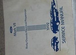 1992 Lincoln Segno VII Servizio Riparazione Officina Shop Manuale Fabbrica OEM - $29.95