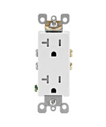 Leviton Decora 20 Amp 125 V Tamper Resistant Duplex Outlet/Receptacle, W... - $90.58 CAD